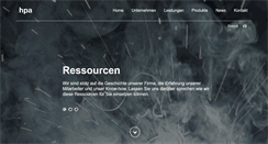 Desktop Screenshot of hpa-ag.ch